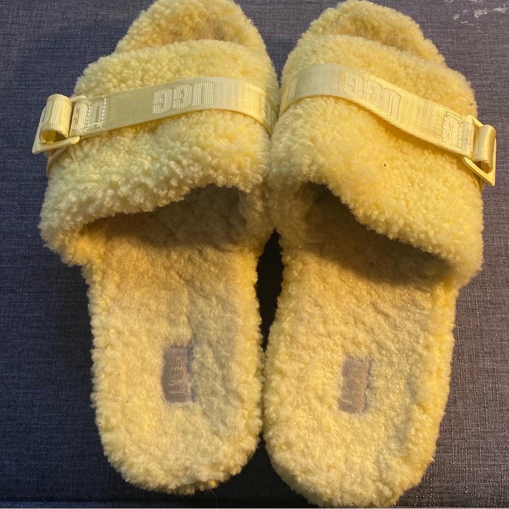 Yellow Ugg Slippers Size 11